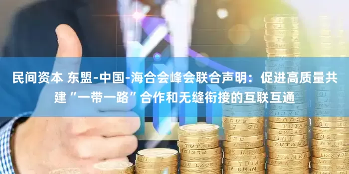 民间资本 东盟-中国-海合会峰会联合声明：促进高质量共建“一带一路”合作和无缝衔接的互联互通