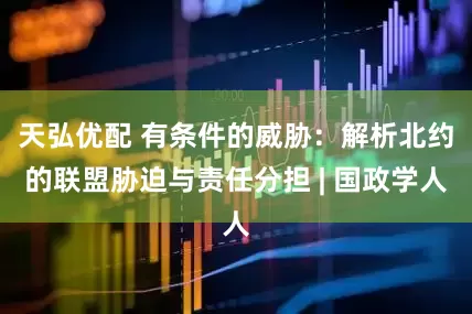 天弘优配 有条件的威胁：解析北约的联盟胁迫与责任分担 | 国政学人