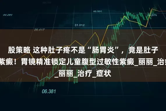 股策略 这种肚子疼不是“肠胃炎”，竟是肚子里长了紫癜！胃镜精准锁定儿童腹型过敏性紫癜_丽丽_治疗_症状